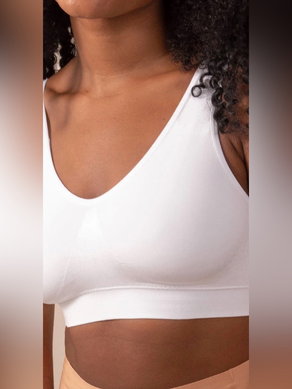 NEW Shapermint Truekind® Everyday Throw-On Wireless Bralette 4XL 4X Chai - Picture 5 of 11